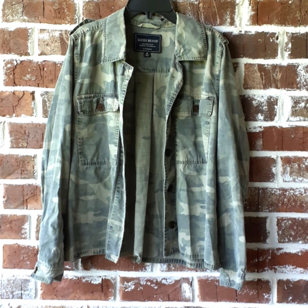 Lucky Brand Camo Jacket, size medium